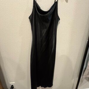 Bebe Black Cowl Neck Dress Size Medium